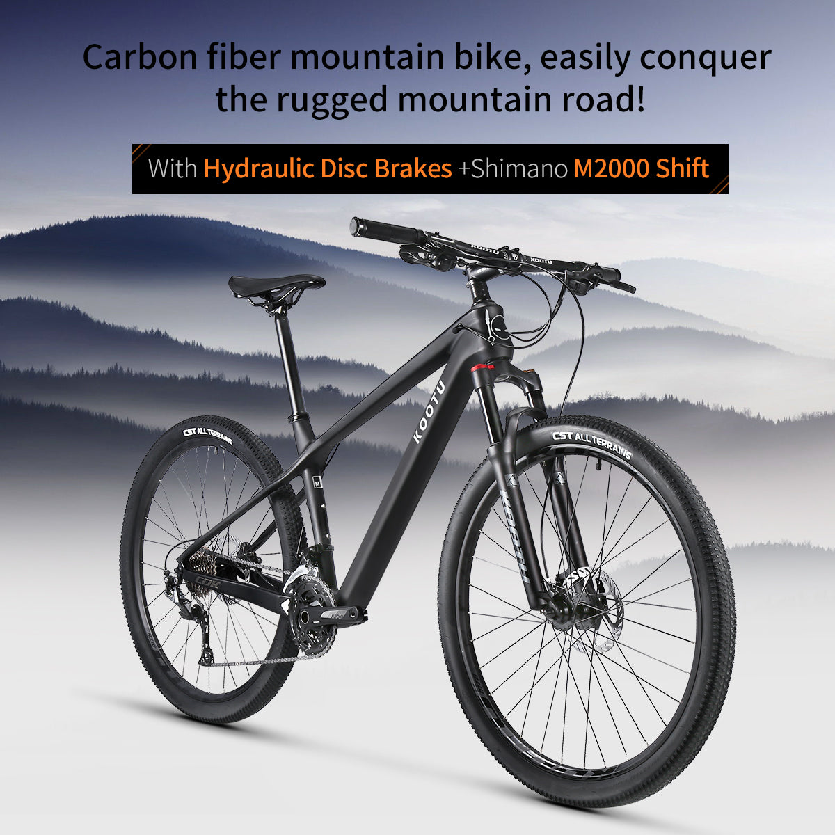 COK2.0 carbon mountain bike-black
