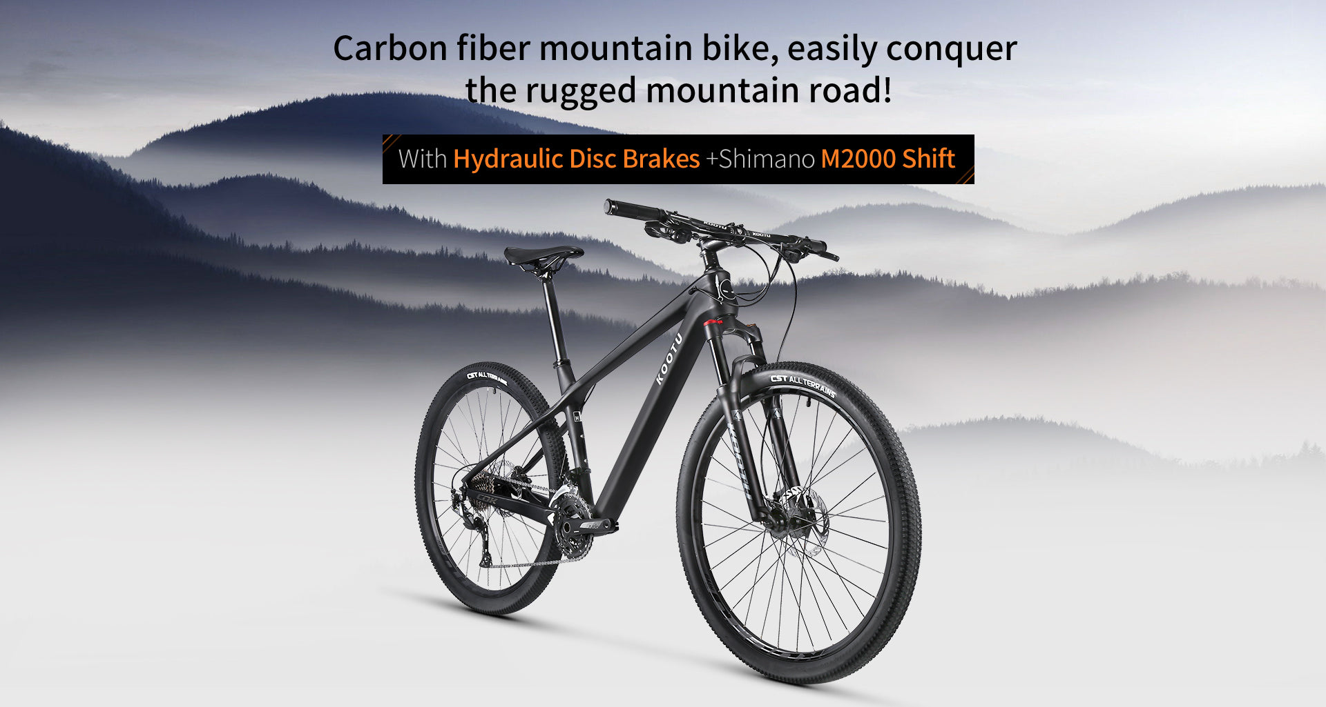 COK2.0 carbon mountain bike-black
