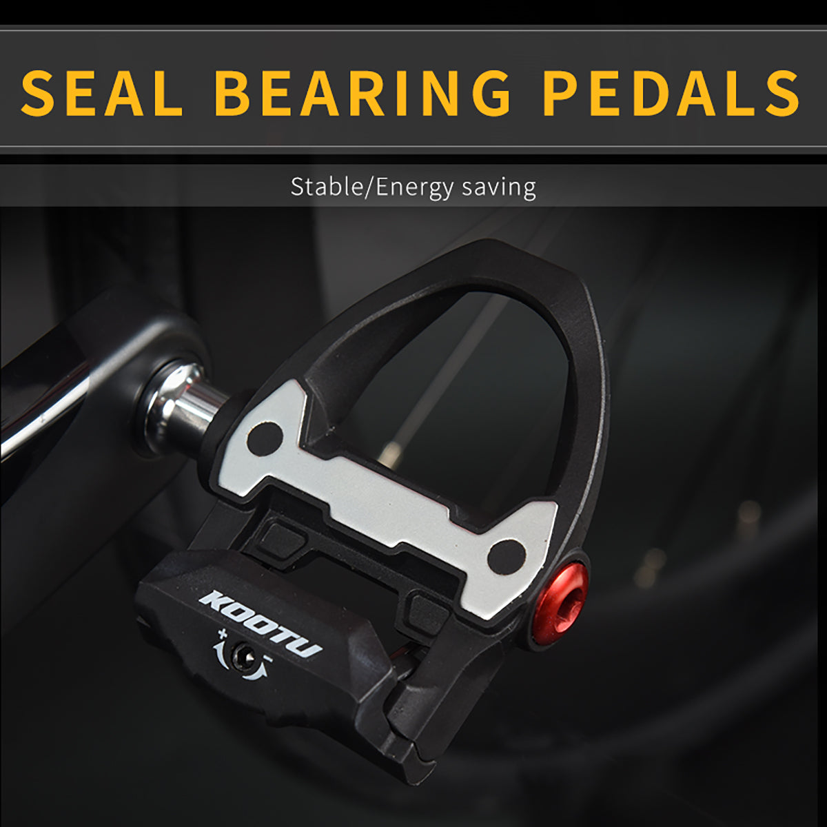 KOOTU Road Bike Pedals SPD SL Clipless Compitable with Shimano SPD-SL Cleats