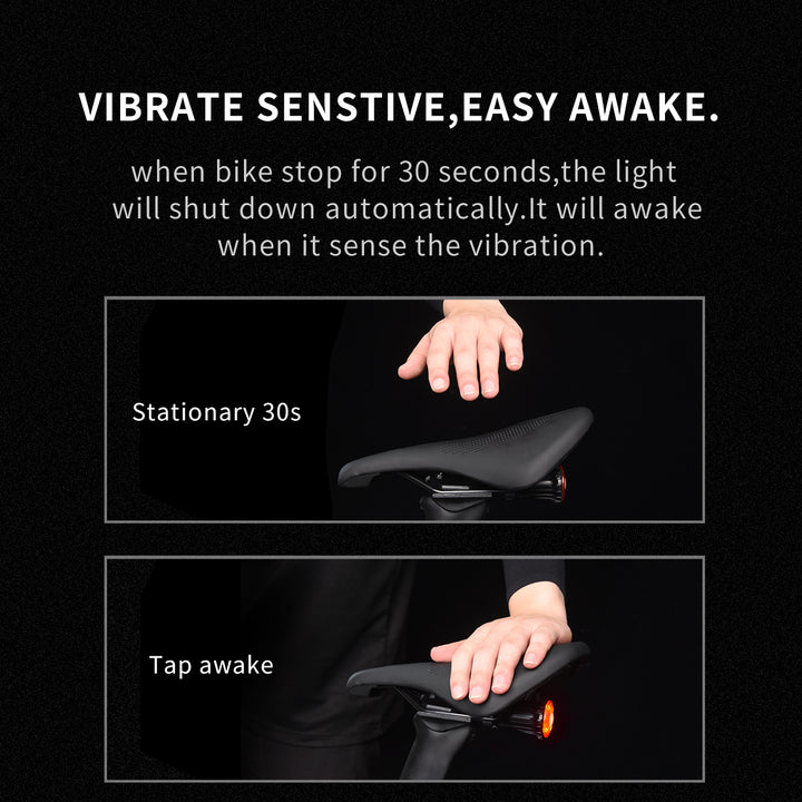 Bike Tail Light Smart, Brake Sensing Bicycle Rear Lights