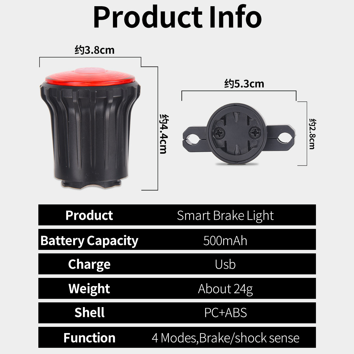 Bike Lights Front USB Rechargeable Bicycle Light