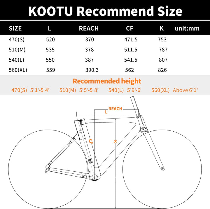 KOOTU V5-105 Carbon Road Bike