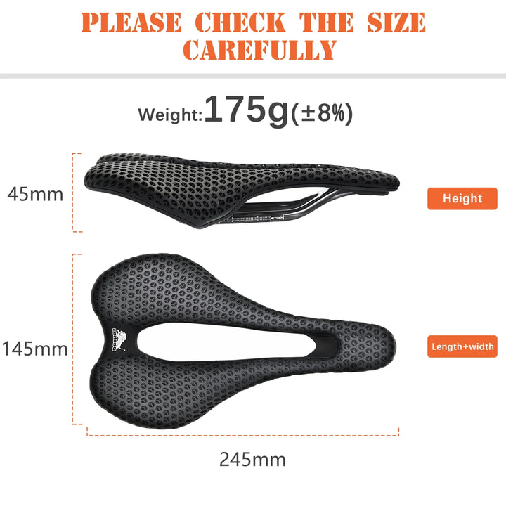 Comfort Bike Seat 3D Printed Saddle