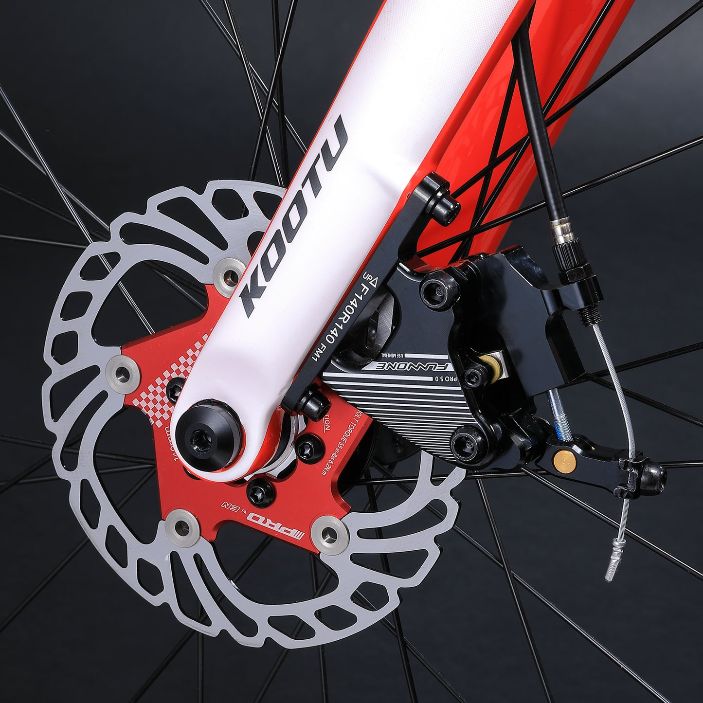line pull disc brake road bike-kootu r12 carbon road bike with shimano 105 22speed