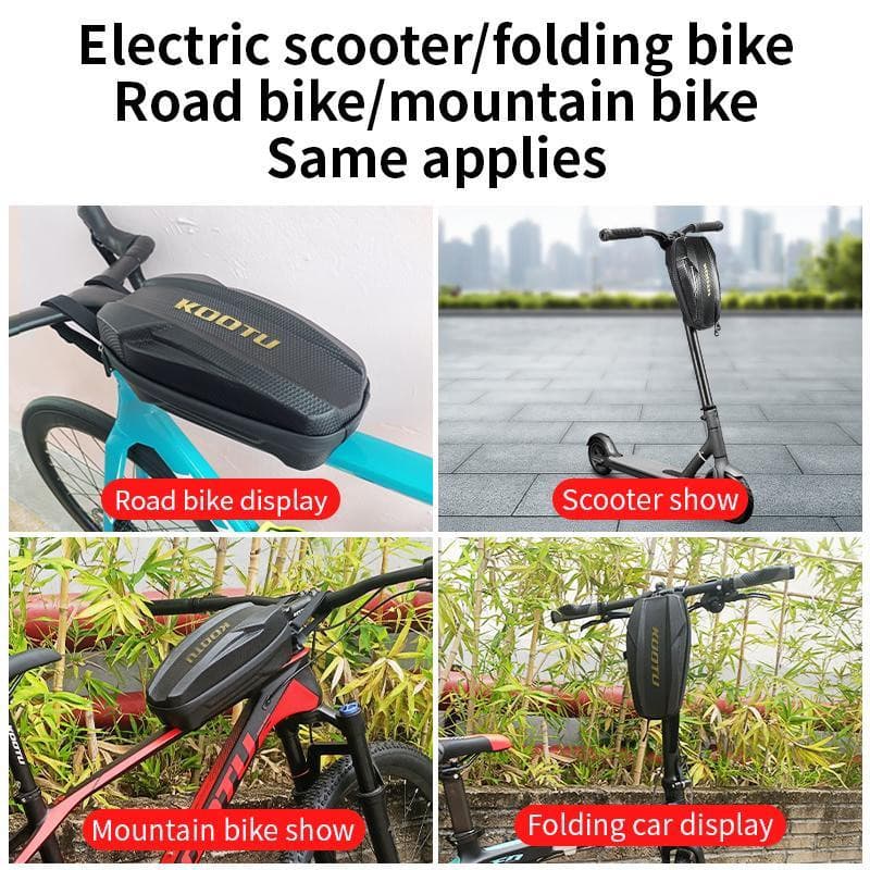 Big Capacity Handlebar Bag Hard Shell Waterproof Electric Scooter Front Bag - KOOTUBIKE