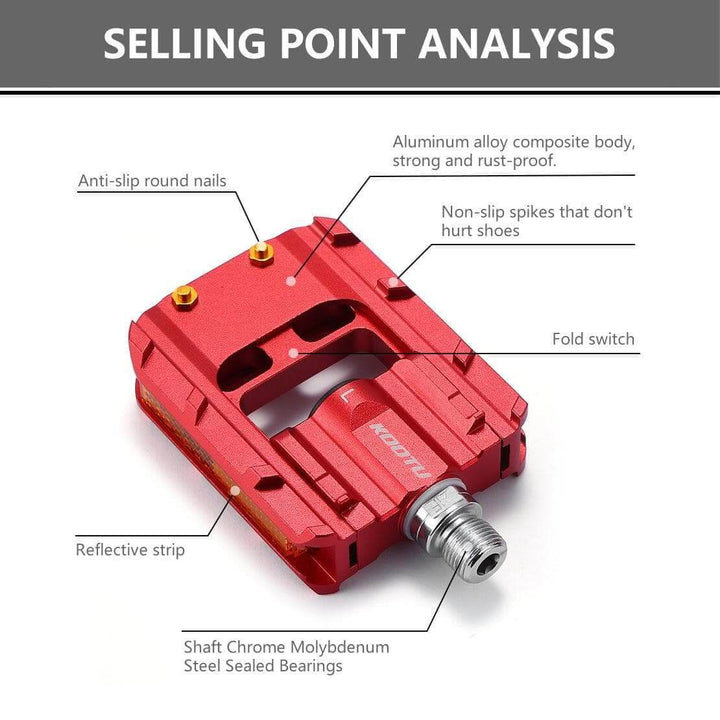 KOOTU Aluminum Folding Bike Pedals