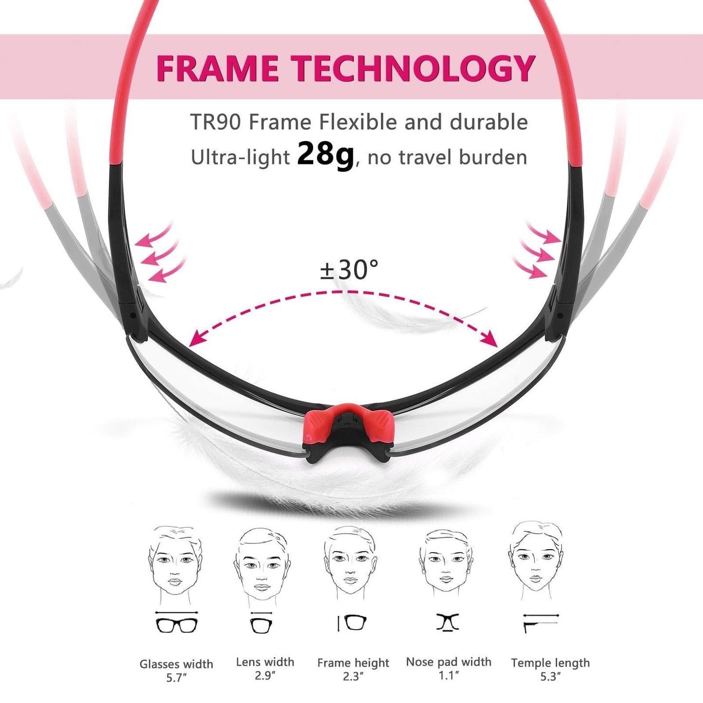KOOTU Bike Sunglasses Ultra-light 30g Bicycle Sunglasses Road Bike Polarized Cycling Eyewear Sets - KOOTUBIKE