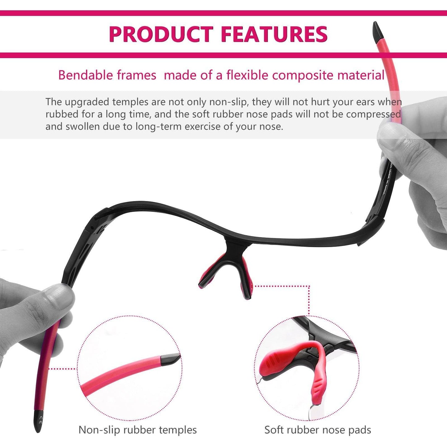KOOTU Bike Sunglasses Ultra-light 30g Bicycle Sunglasses Road Bike Polarized Cycling Eyewear Sets - KOOTUBIKE