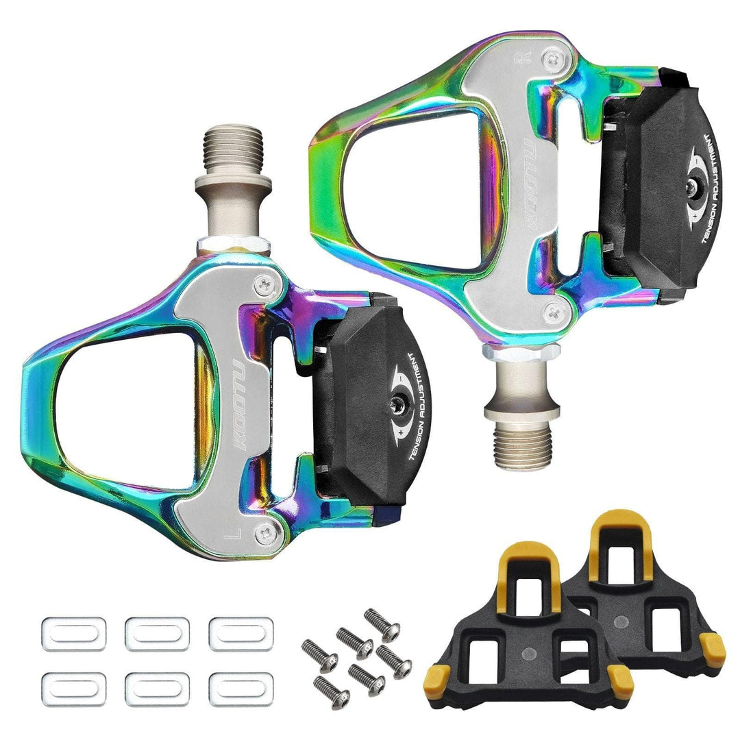 KOOTU Colorful Clipless Pedals Road Bike Pedals Cycling Pedals