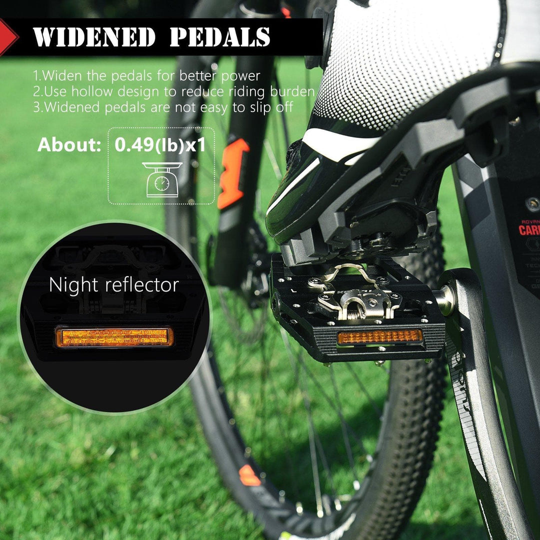 KOOTU Mountain Bike Pedals  2 In 1 Bicycle Double Platform Bike Pedals