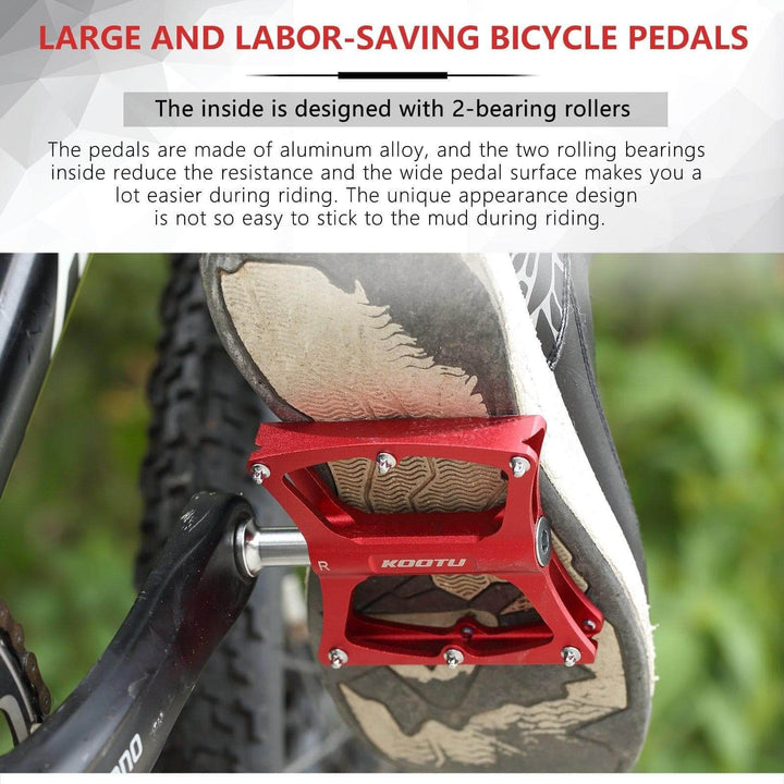KOOTU Mountain Bike Pedals Non-Slip MTB Pedals With Seal Bearing