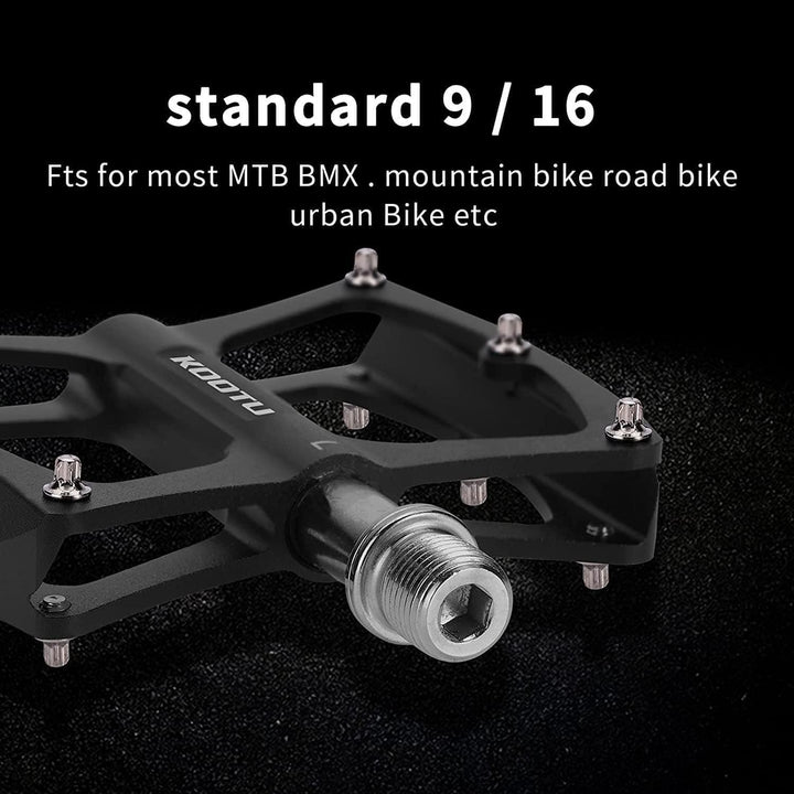 KOOTU Mountain Bike Pedals Non-Slip MTB Pedals With Seal Bearing