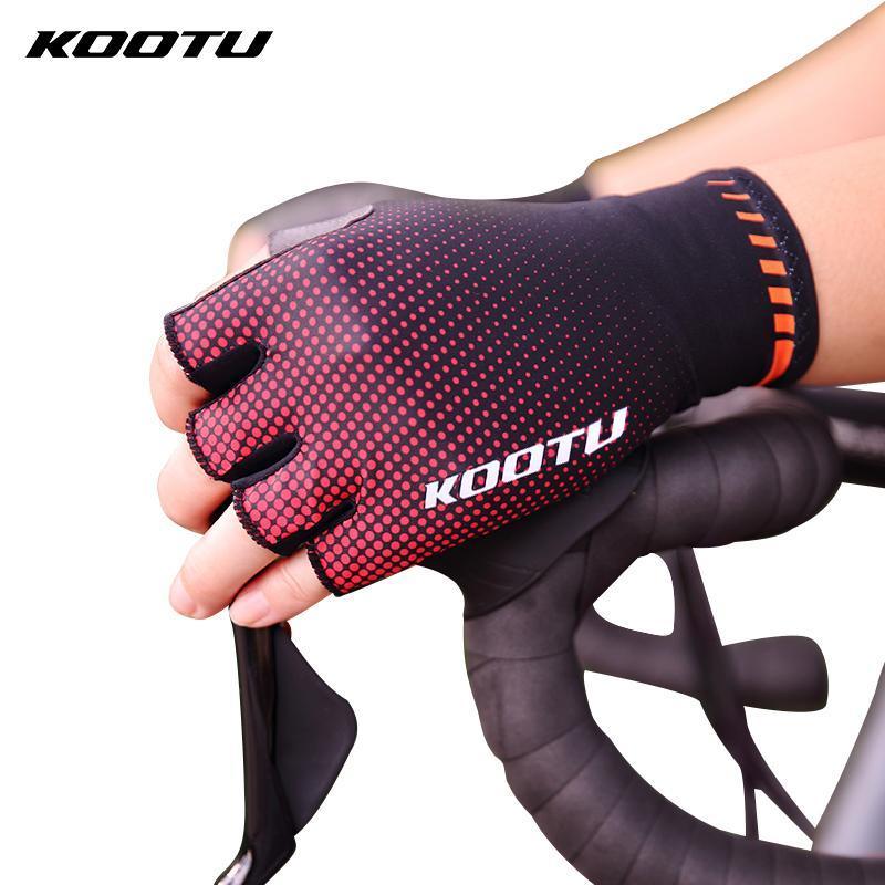 KOOTU Winter Cycling Gloves Breathable Bicycle Gloves Unisex Bike Half Finger Gloves - KOOTUBIKE