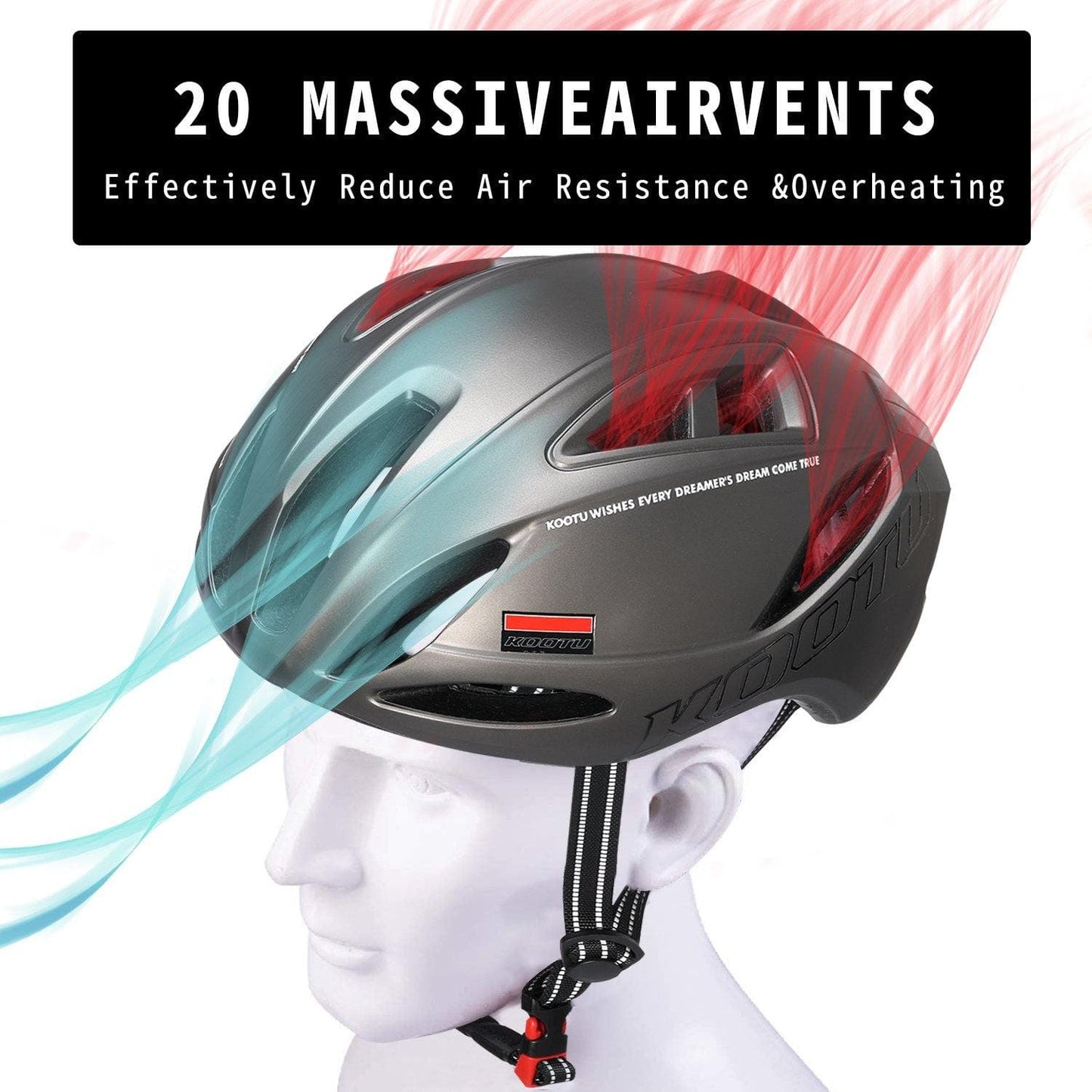 Road Bike Helmet Aero Dynamic Cycling Helmet Light Weight MTB Safety Helmet - KOOTUBIKE
