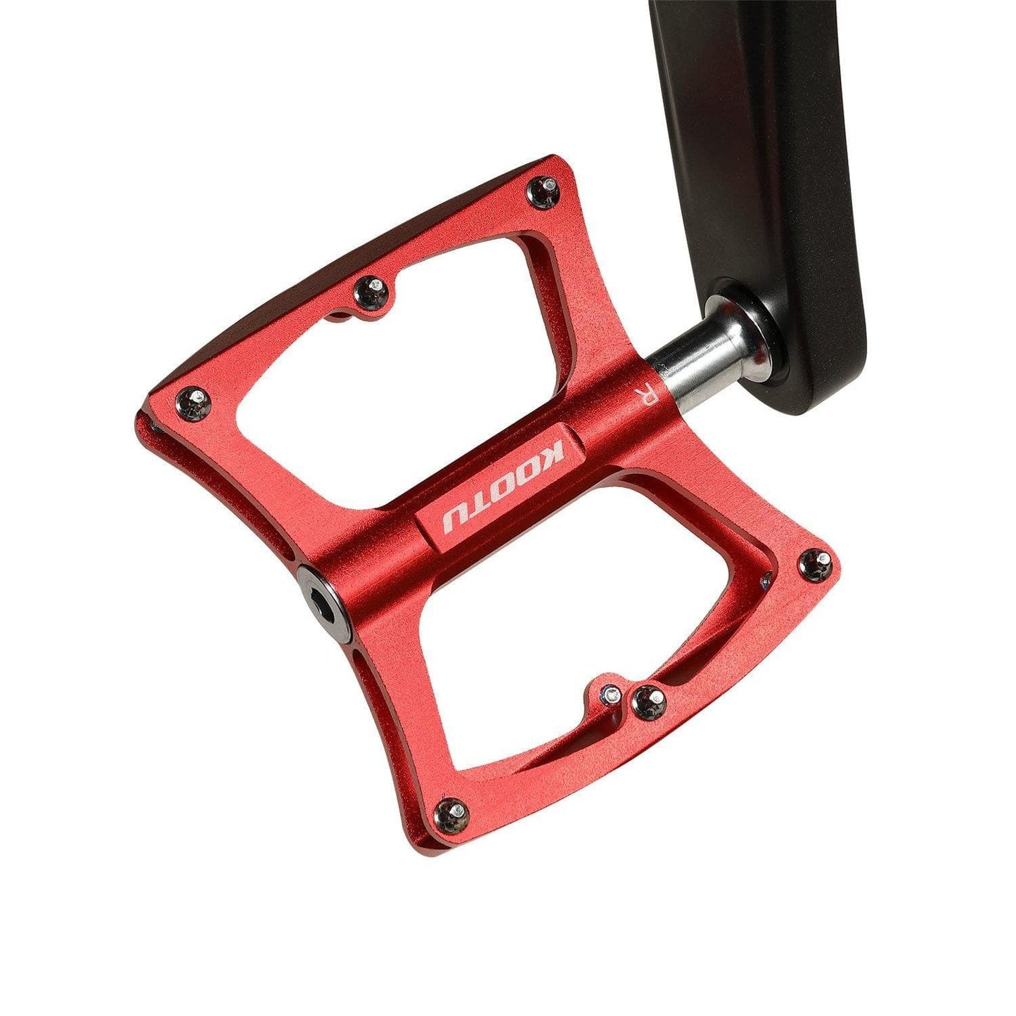 SAVA Mountain Bike Pedals Wide Plate Universal 9/16 Anti-slip Bike Pedal Set with Ball Bearing - KOOTUBIKE