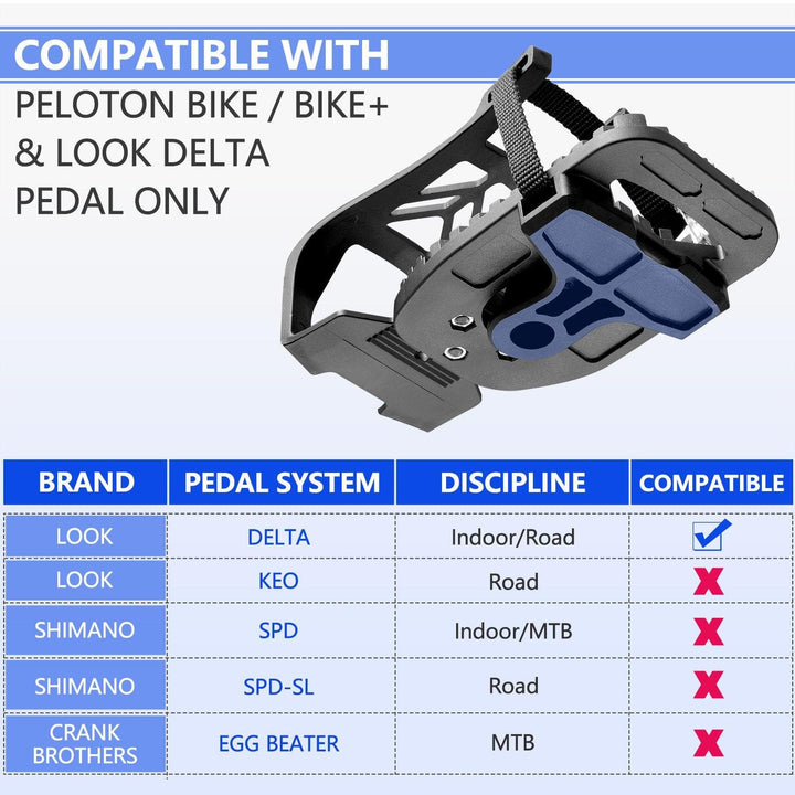 Spin Bike Pedal Spinning Bike Accessories Pedal LOOK DELTA System Adapter for LOOK DELTA Pedals