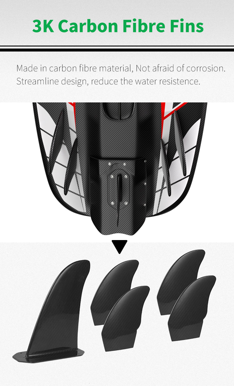 3k carbon fiber fins
