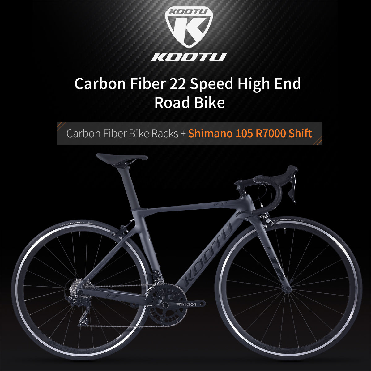 shimano 105 R7000|carbon fiber bike|kootu v5