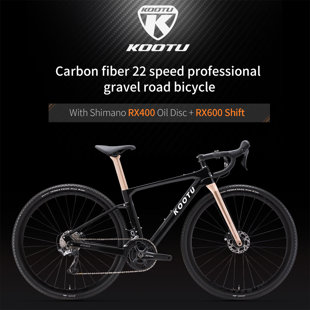 KOOTU BERSERKER GRX Carbon Gravel Bike – KOOTUBIKE