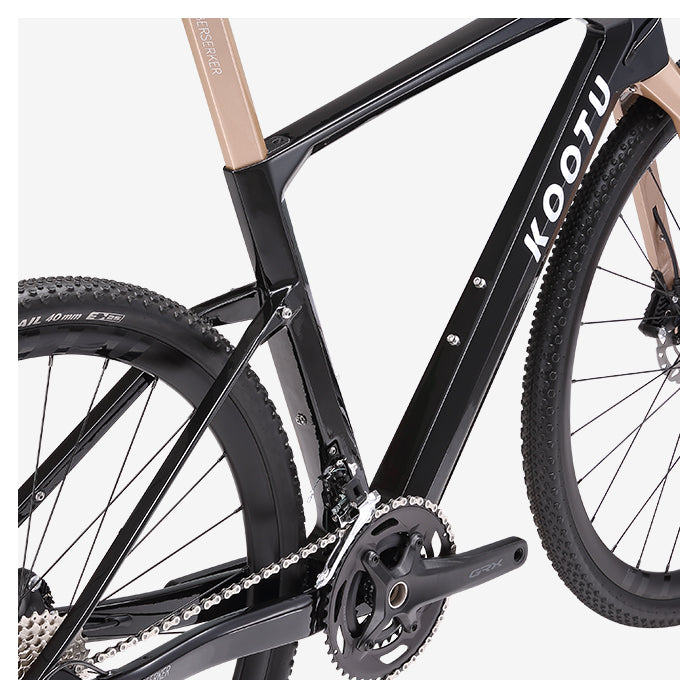 carbon fiber frame and seatpost-kootu bike