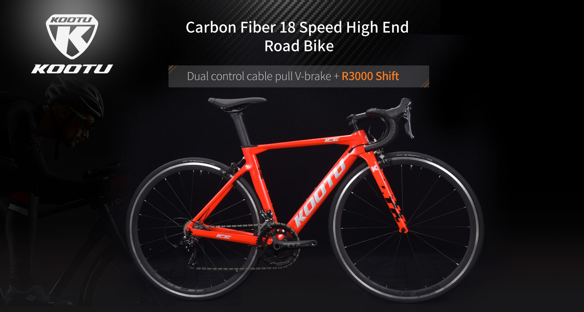 V3 carbon fiber road bike-kootu bike