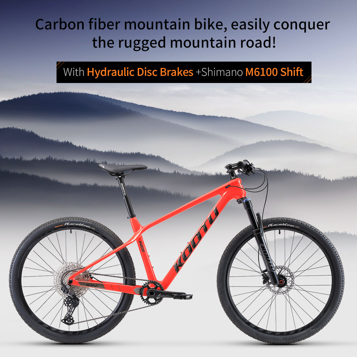 cok6.1 carbon mountain bike-kootu bike