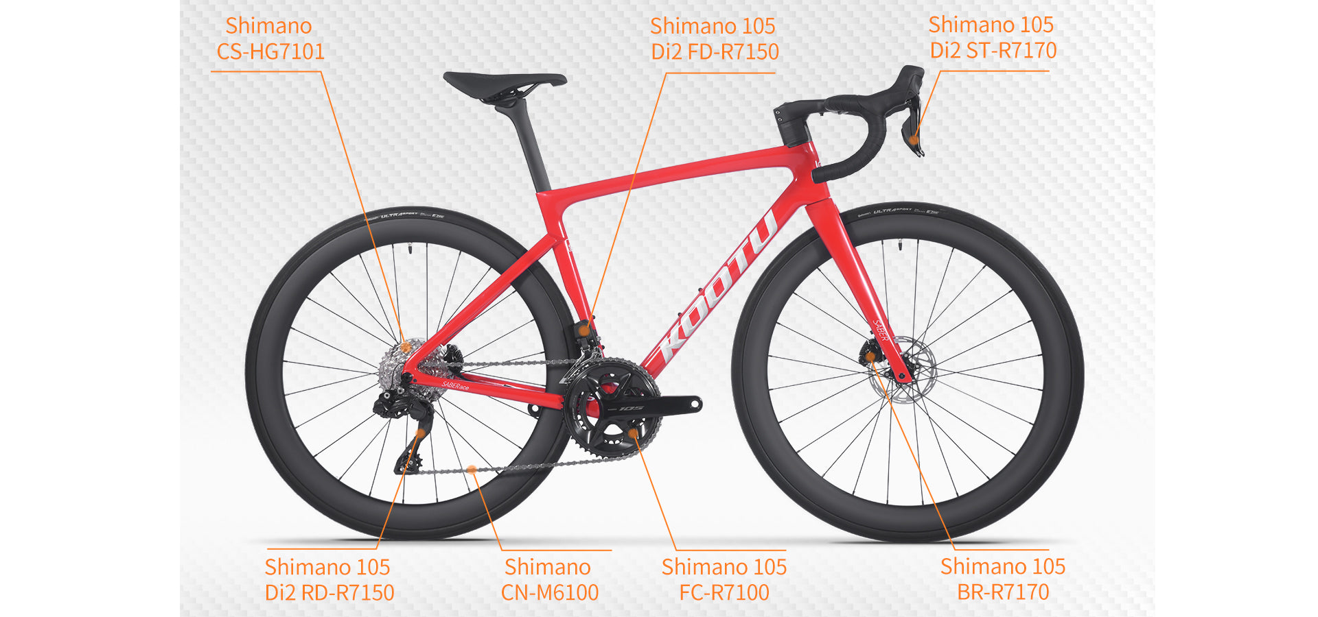 shimano 105 di2 r7170 24 speed-kootu bike