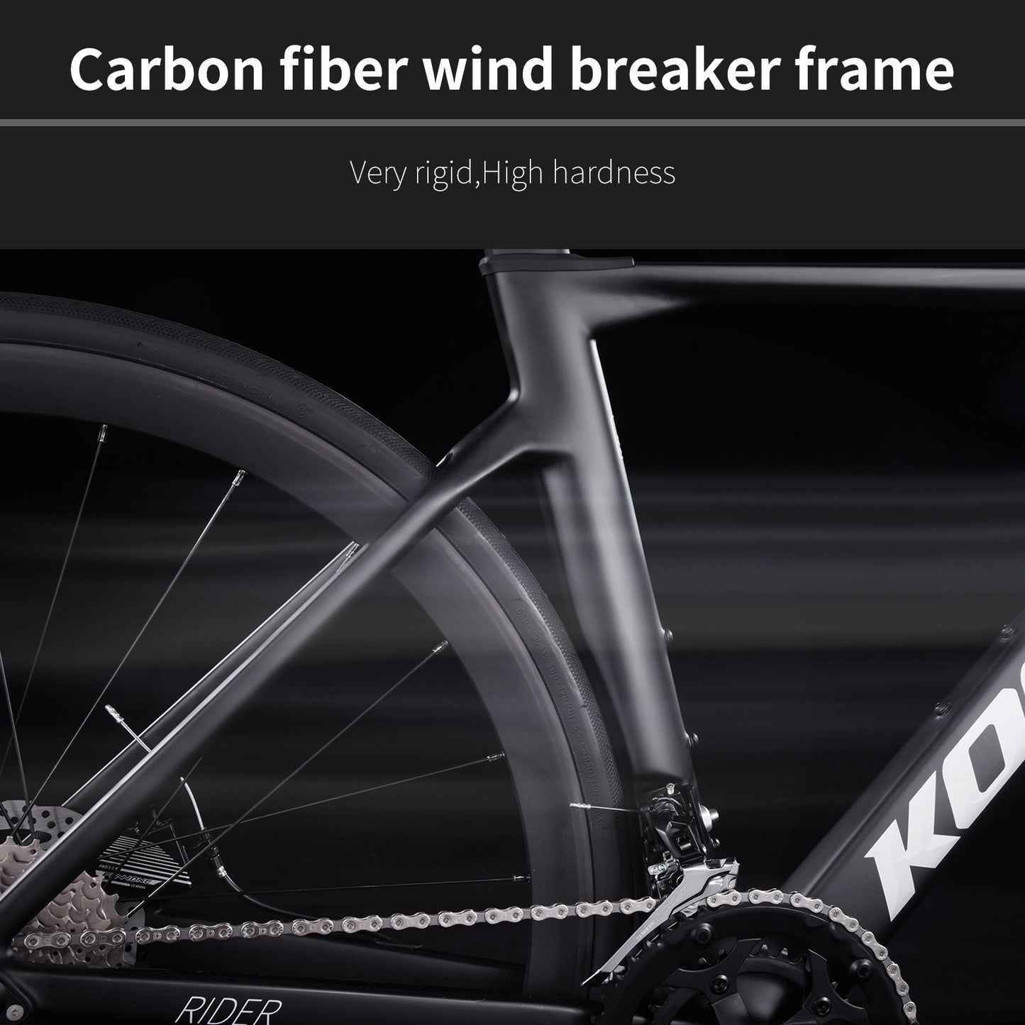 carbon fiber frame road bike-rider 7.0
