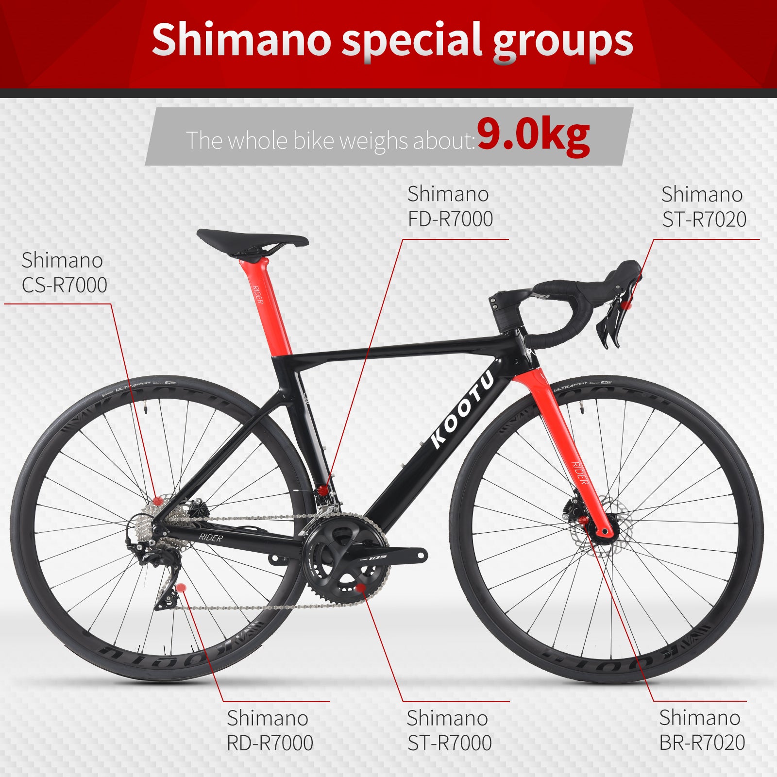 shimano 105 road bike groupset