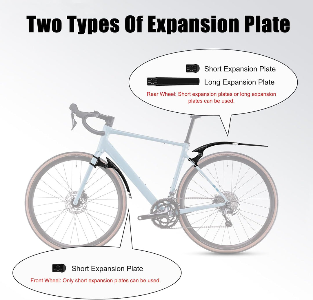 Universal Gravel Bike Fender Black