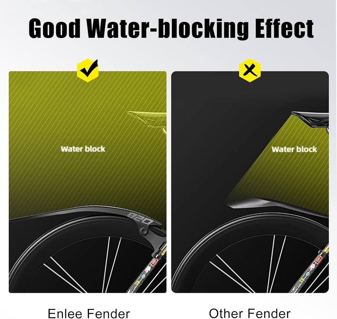 Universal Gravel Bike Fender Black