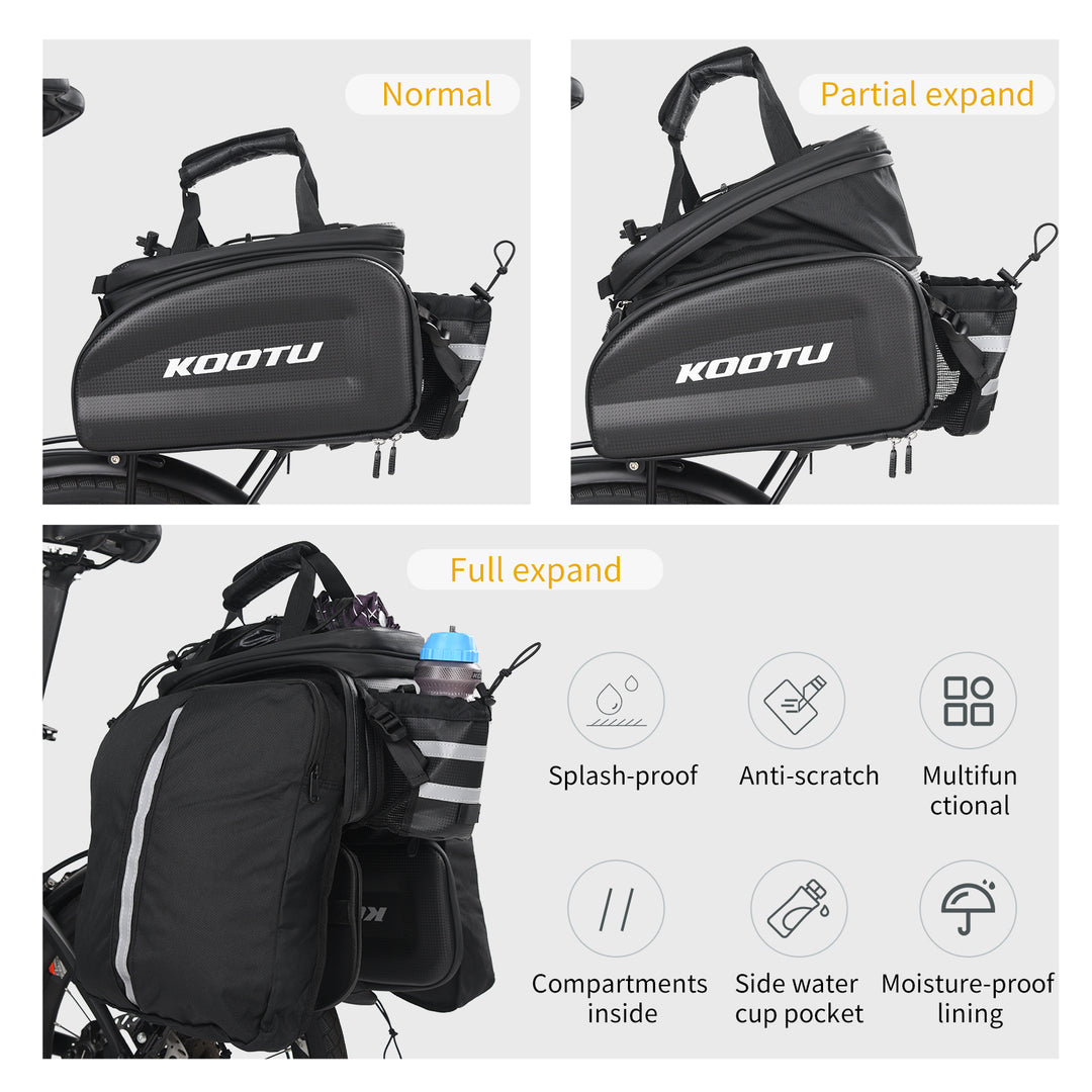 Bicycle Trunk Bag|Rear Saddle Rack Bag|Waterproof Luggage Bag