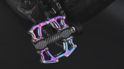KOOTU Mountain Bike Pedals Colorful Chameleon Pedals for Mtb 9/16'' Universal Pedals