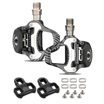 KOOTU Road Bike Pedals Carbon Pattern Clip Pedals For KEO Look Pedals SPD System