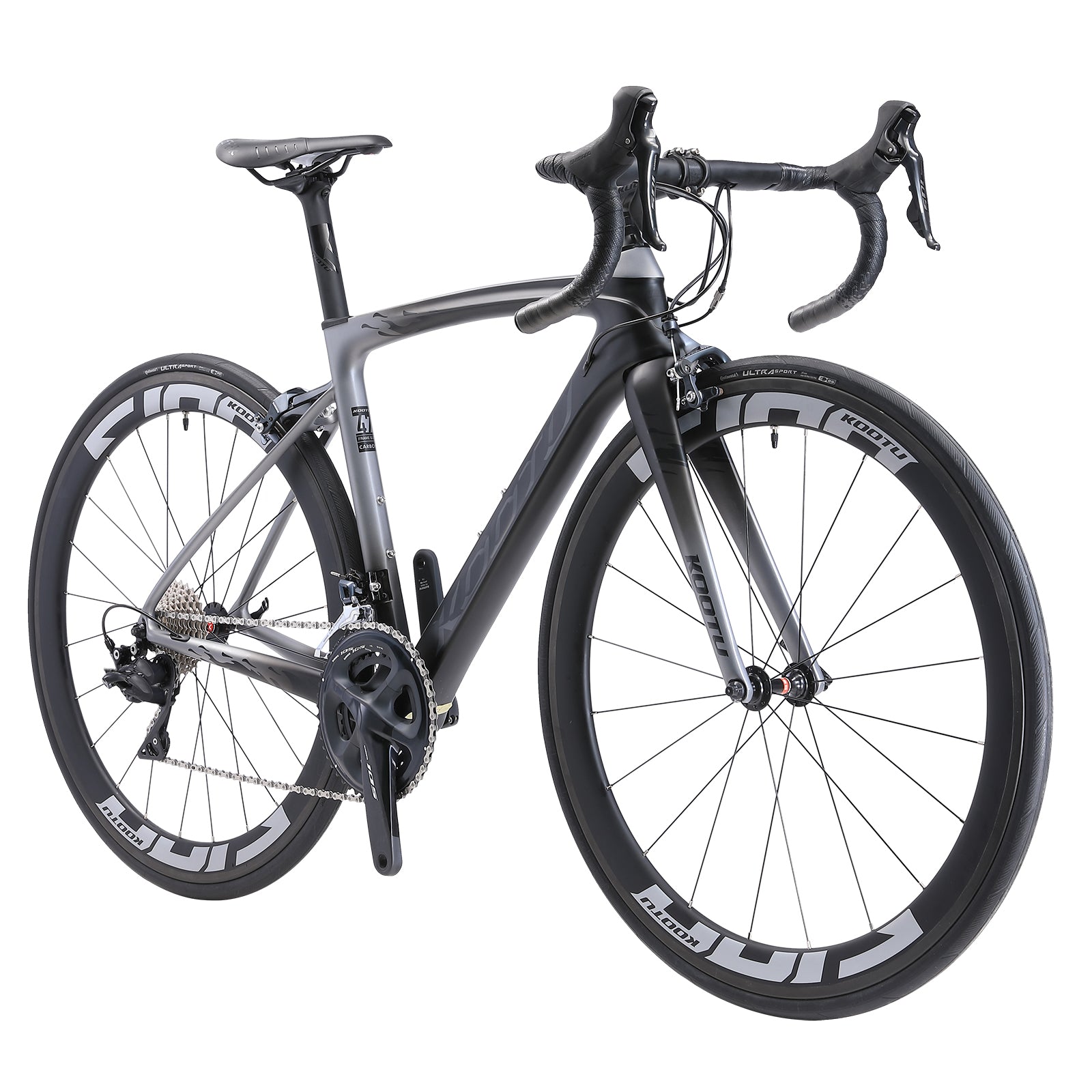 KOOTU R03 Carbon Road Bike Shimano 105 Groupset 22 Speed-Black Grey
