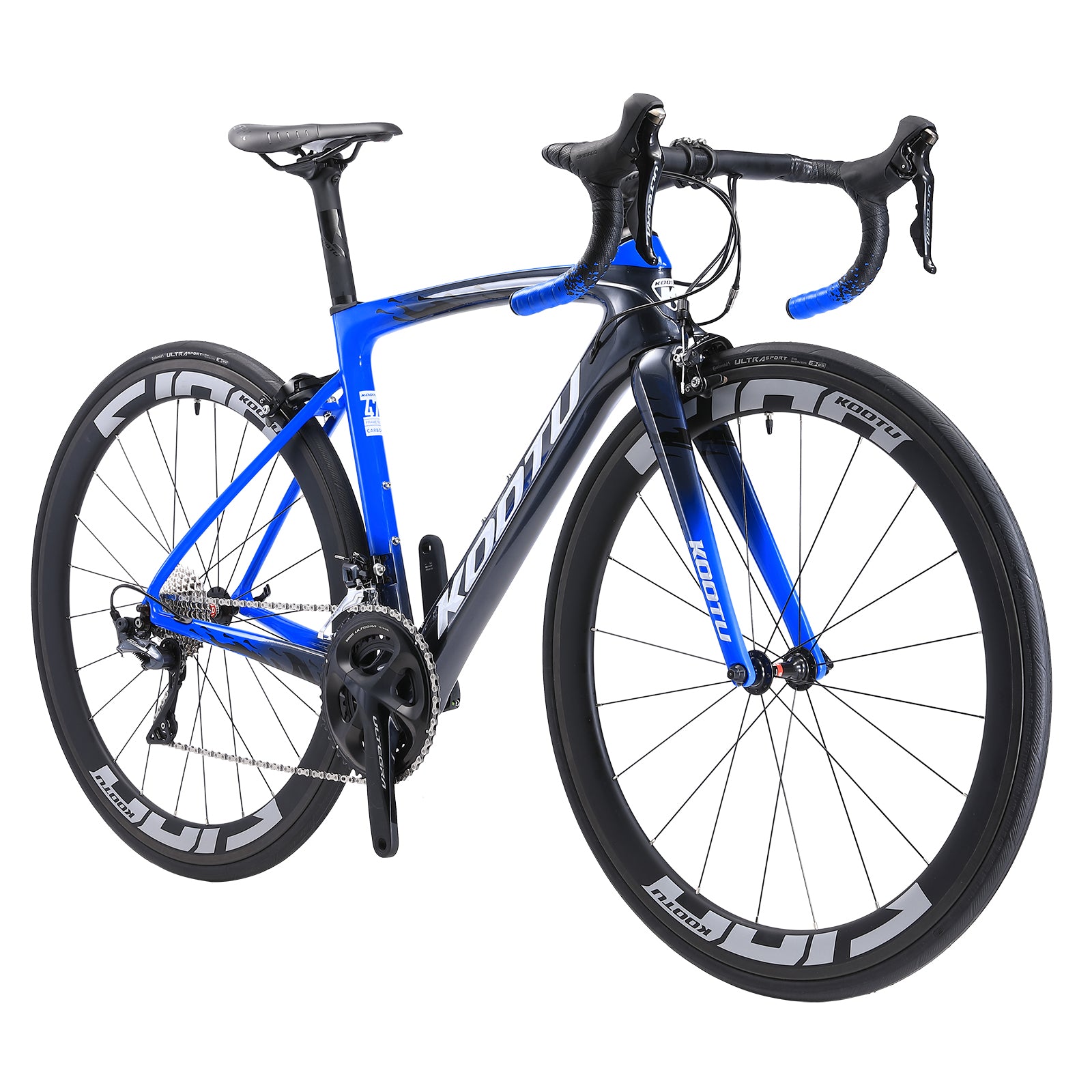 KOOTU R03 Full Carbon Road Bike R8000 22 Speed-Grey Blue