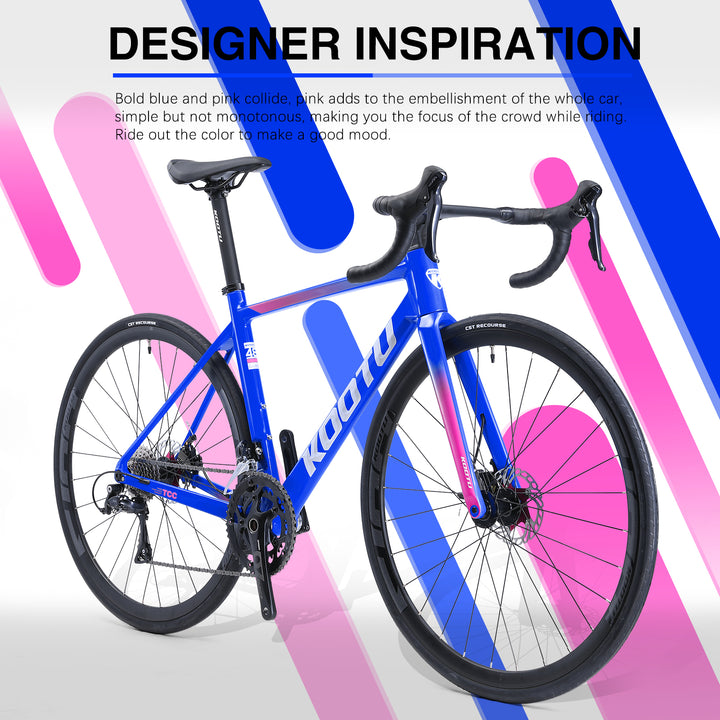 KOOTU R12 Carbon Road Bike18 Speed-Blue