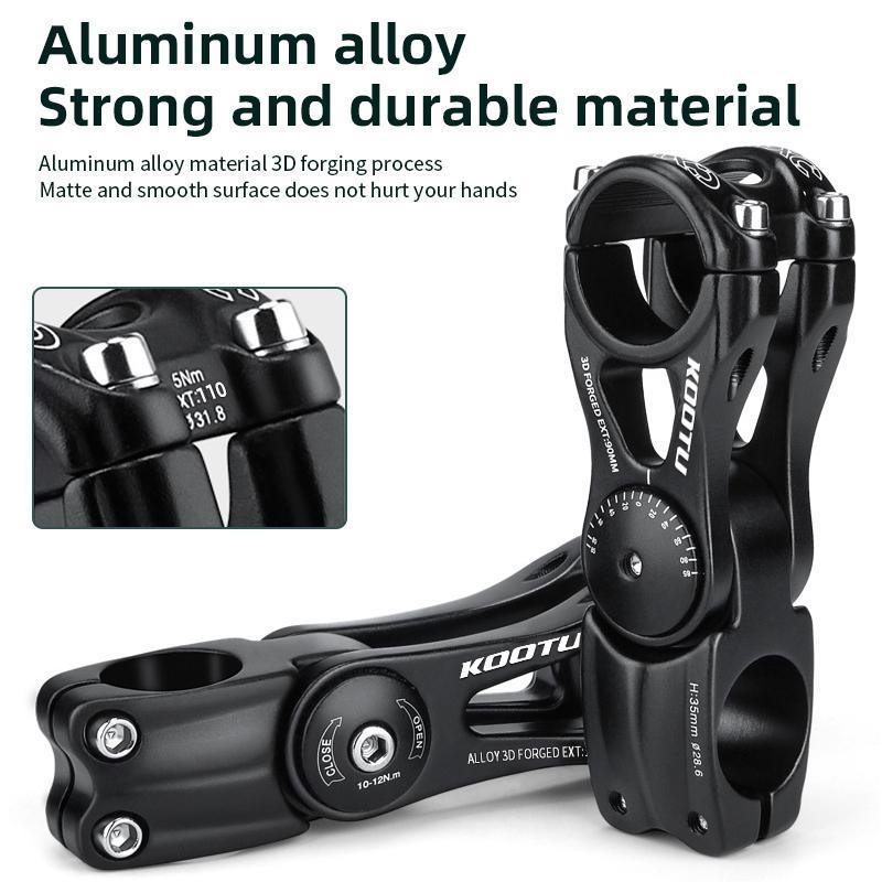 Bicycle Handlebar Riser Stem Adjustable Stem Mountain Bike Handlebar Riser - KOOTUBIKE