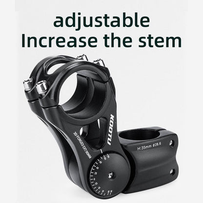 Bicycle Handlebar Riser Stem Adjustable Stem Mountain Bike Handlebar Riser - KOOTUBIKE