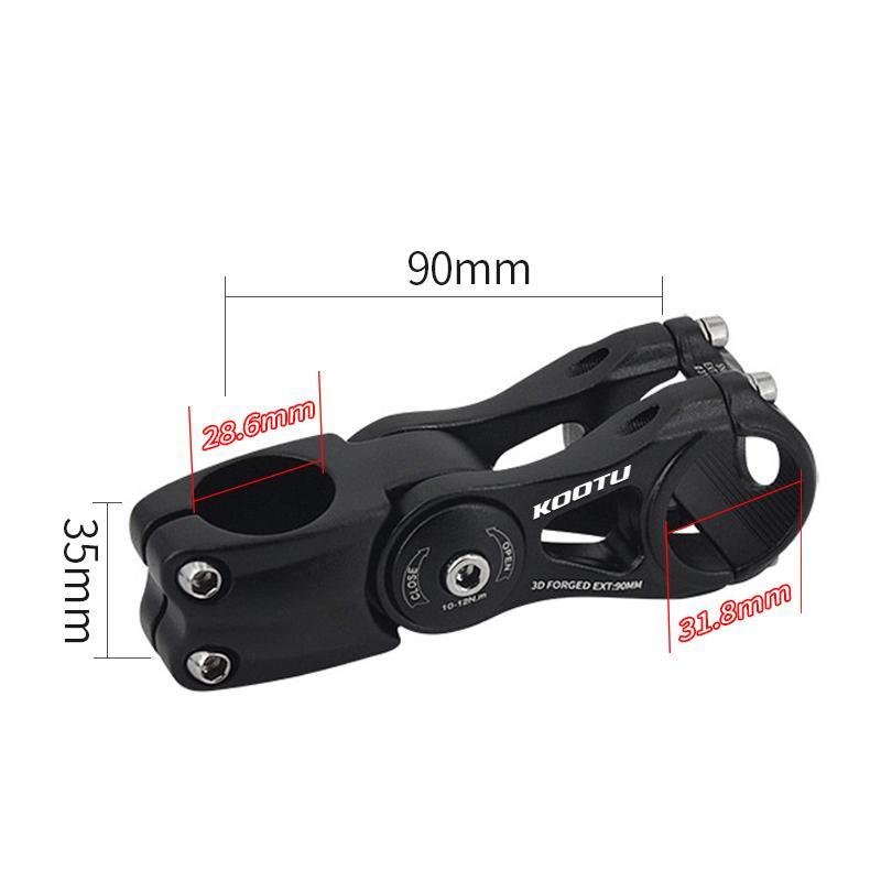 Bicycle Handlebar Riser Stem SIZE - KOOTUBIKE