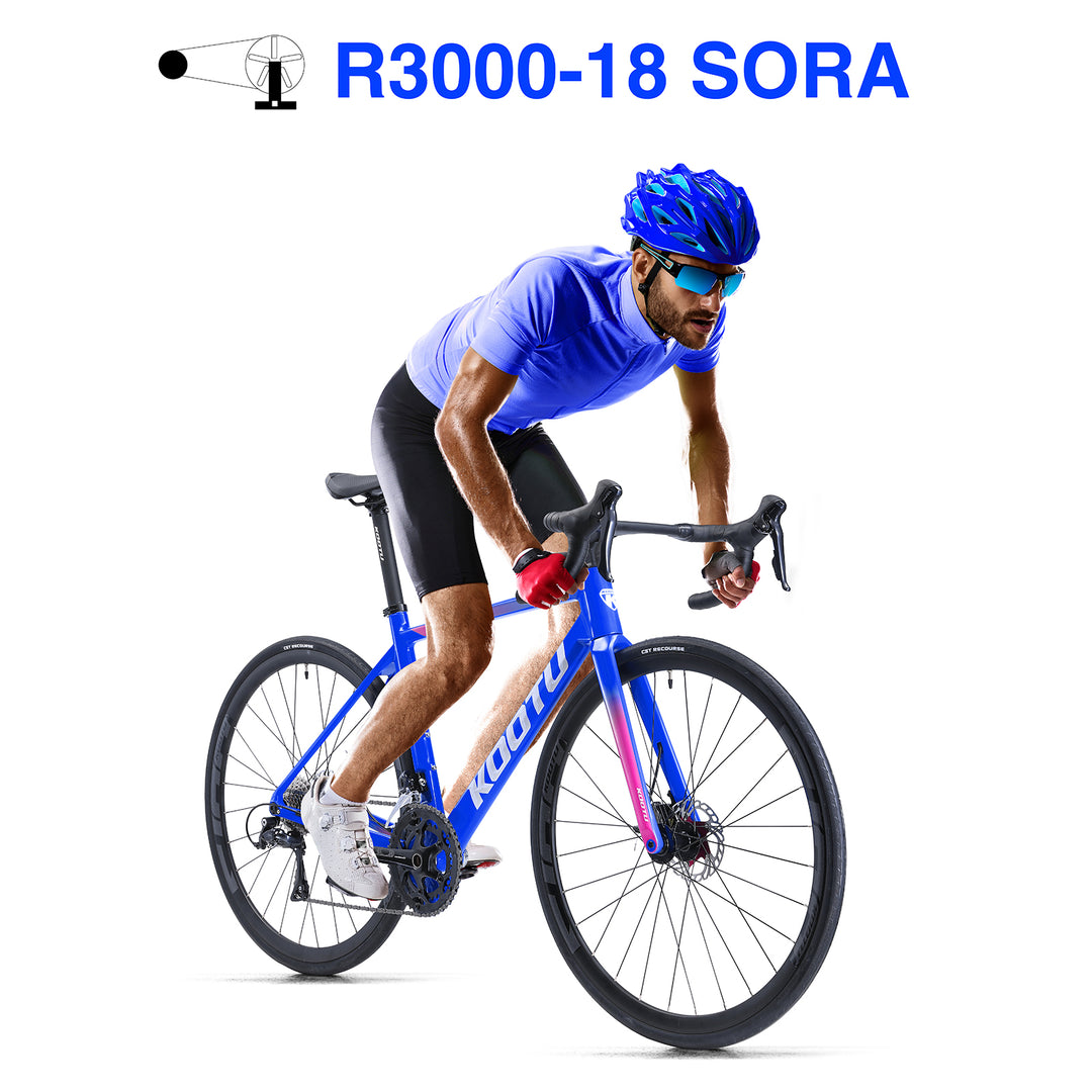 KOOTU R12 Carbon Road Bike18 Speed-Blue