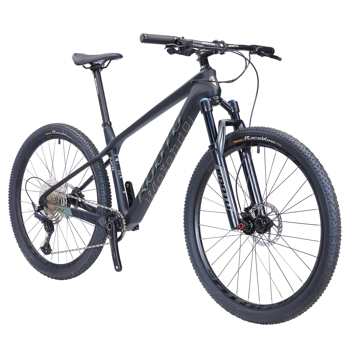 KOOTU Carbon Mountain Bike Hardtail MTB SHIMANO M6100 12 Speed-Black