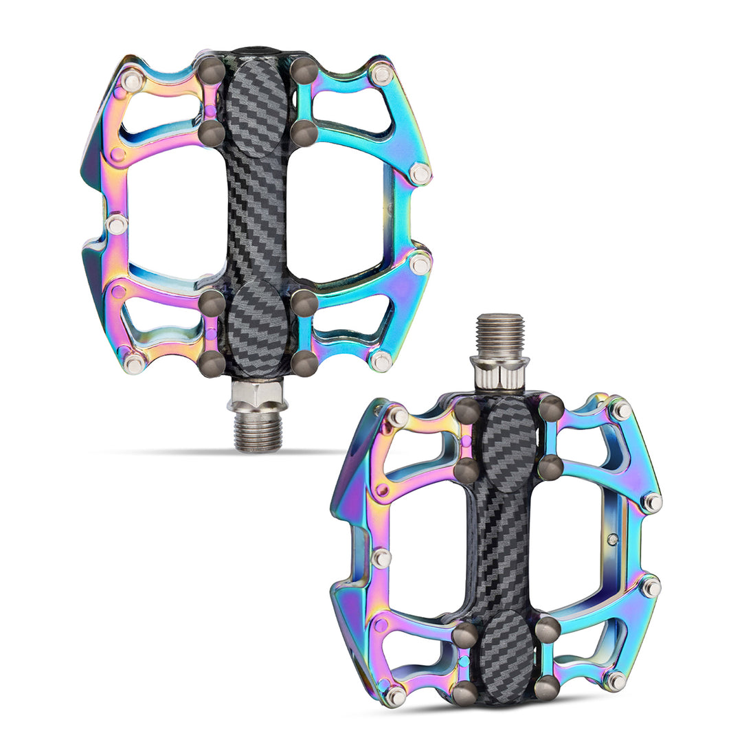 KOOTU Mountain Bike Pedals Colorful Chameleon Pedals for Mtb 9/16'' Universal Pedals