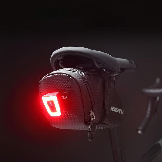 KOOTU Fahrrad Rücklicht Sattelstütze Taschenlampe mit Alert Flash Light für Nachtradfahren