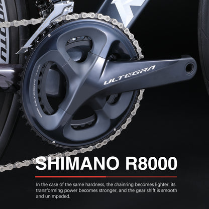 shimano ultegra r8000 crankset-kootu r03 carbon road bike with shimano ultegra r8000 groupset 22 speed