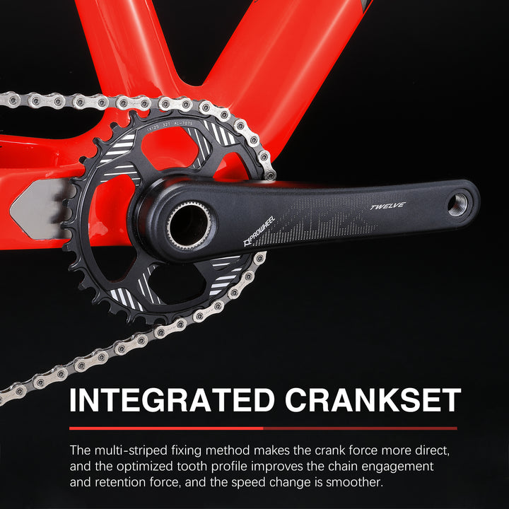 integrated crankset-kootu deck6.1 carbon mountain bike