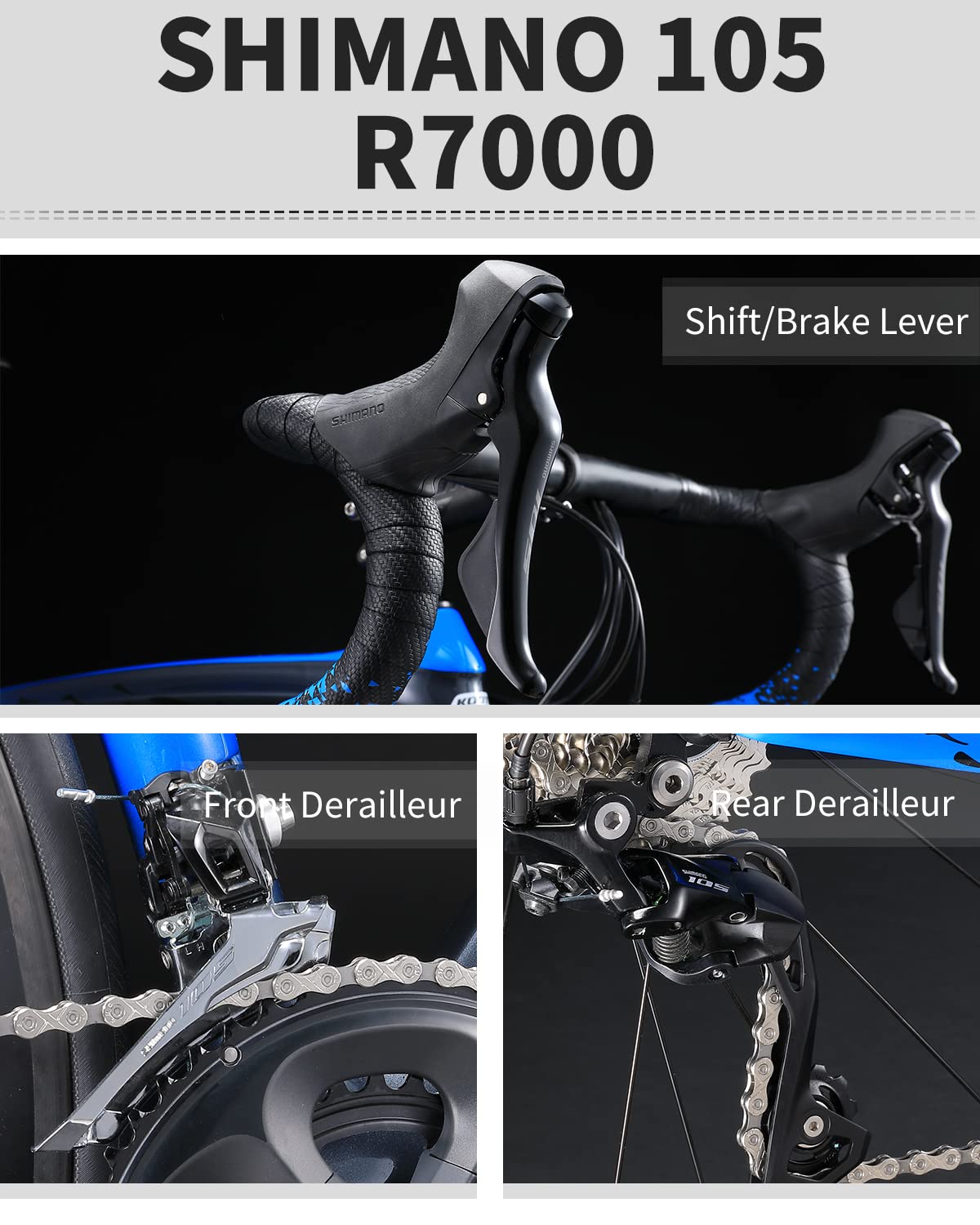 shimano 105 R7000 groupset-kootu r03 carbon road bike 22 speed