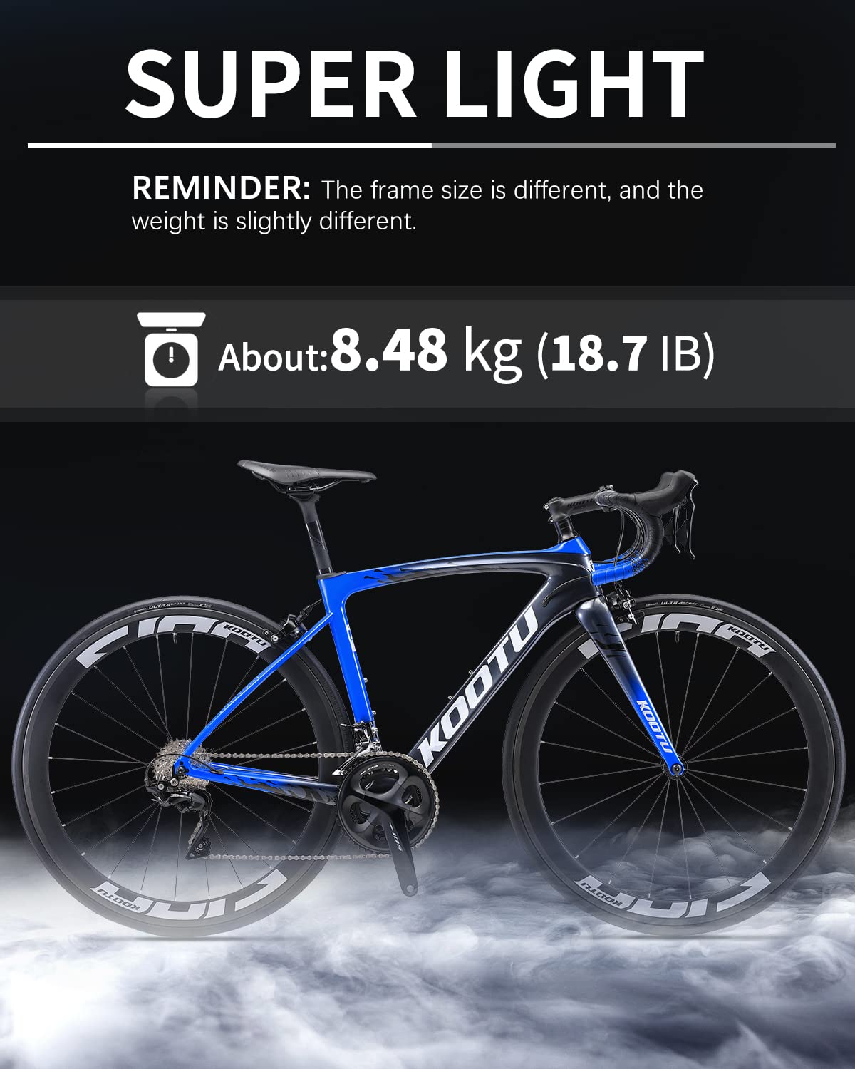 8.48kg kootu r03 carbon road bike 22 speed