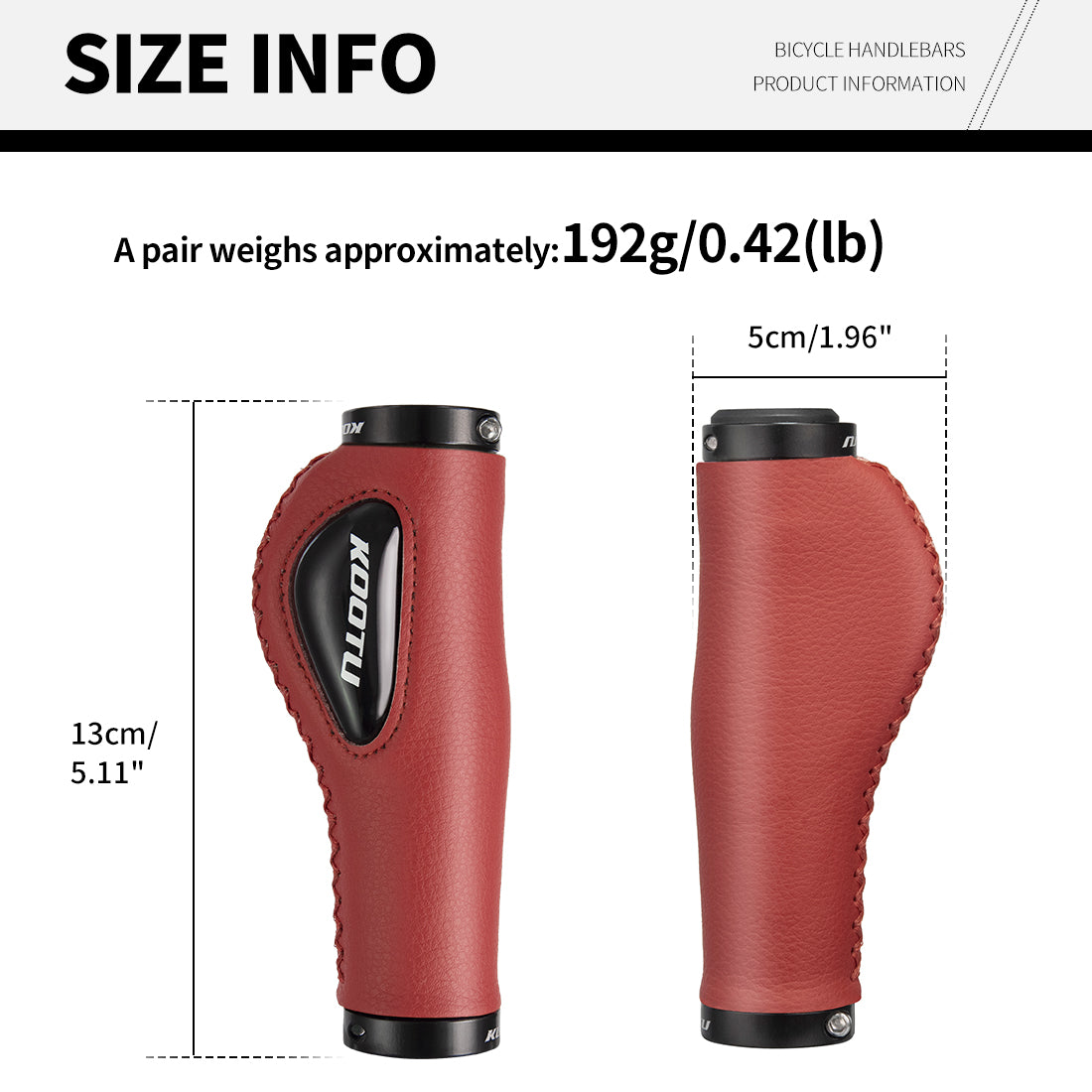 KOOTU Mountain Bike Handle Grips Ergonomic Mtb Handle Cover