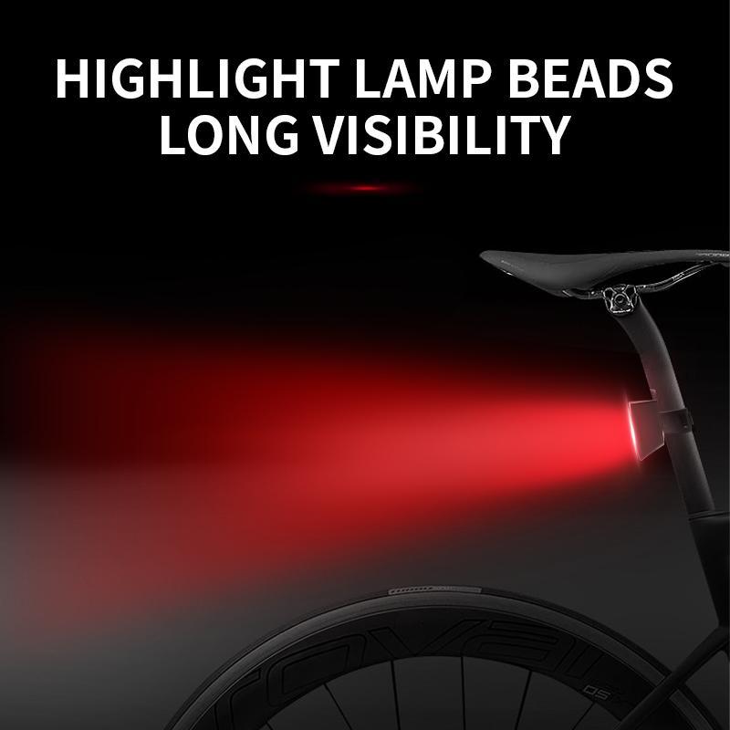 Bicycle Tail Light Seat Post Flashlight with Alert Flash Light  for Night Cycling - KOOTUBIKE